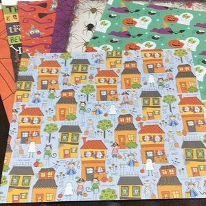 🎃 Halloween Loose Cardstock Scrapbook Paper Bundle